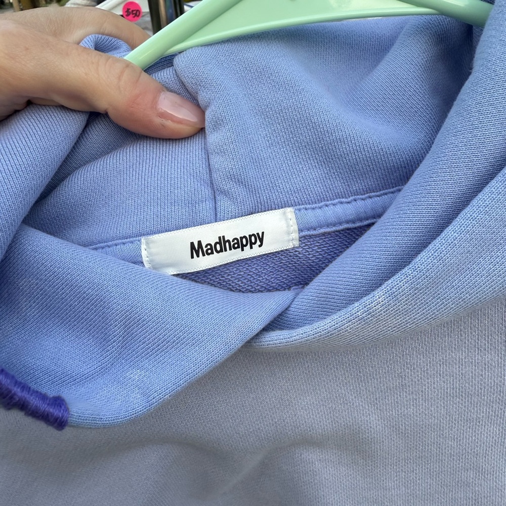 NWOT Madhappy Lavender Cropped Hoodie - Picture 3 of 6